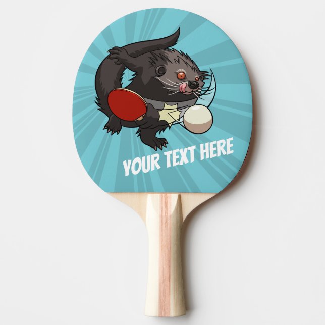 Tischtennis Bearcat Ping Pong Binturong Cartoon Schläger (Vorderseite)