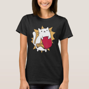 Tischtennis Cat Ping Pong Player T-Shirt