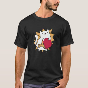 Tischtennis Cat Sport Spiele Ping Pong Paddle T-Shirt