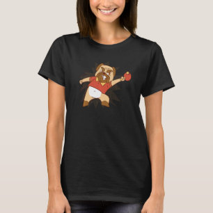 Tischtennis Dog Pong Design Pingpong Outfit Dog P T-Shirt
