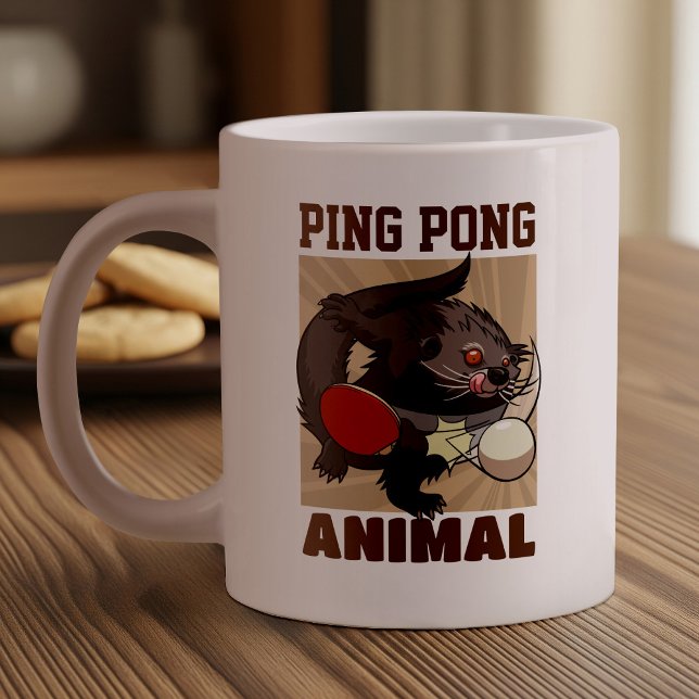 Tischtennis Funny Ping Pong Binturong Bearcat Jumbo-Tasse (Von Creator hochgeladen)