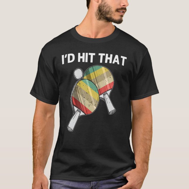 Tischtennis für Damen Ping Pong Ball Team S T-Shirt (Vorderseite)