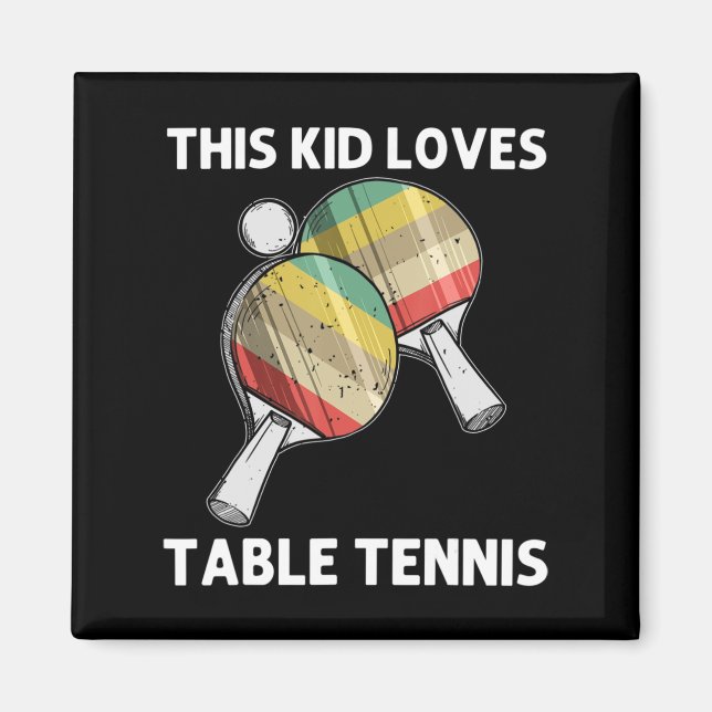 Tischtennis für Kinder Ping Pong Ball Tee Magnet (Vorne)