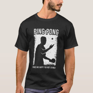 Tischtennis-Grafik für Spielabende & College-Wohnh T-Shirt