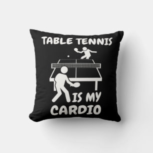 Tischtennis ist mein Cardio Retro Tischtennis Kissen