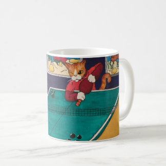 Tischtennis-Katzen Kaffeetasse