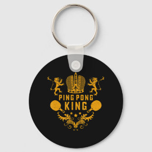 Tischtennis King Ping Pong Geschenk und Tischtenni Schlüsselanhänger