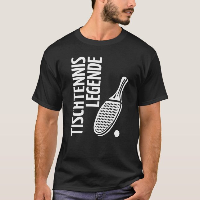 Tischtennis Legend Pimple Tischtennis Tab T-Shirt (Vorderseite)