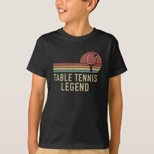 Tischtennis Legend Vintag Ping Pong Player T-Shirt