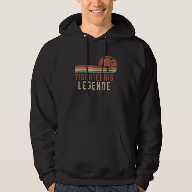 Tischtennis Legende Tischtennisspieler Geschenk Hoodie (Vorderseite)