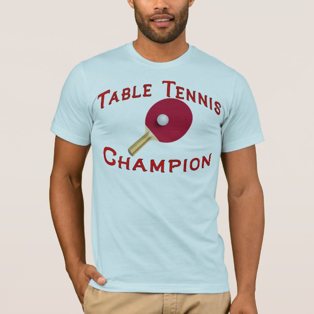 Tischtennis-Meister T-Shirt (Vorderseite)