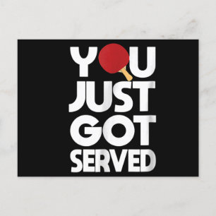 Tischtennis Men Butterfly Pong Einladungspostkarte