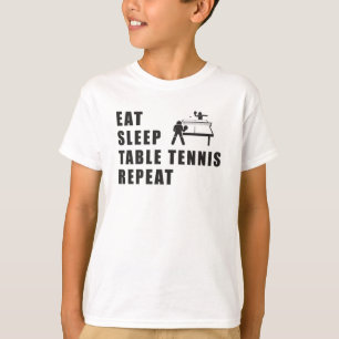 Tischtennis Paddelpong Wiederholung Geschenk Idee T-Shirt