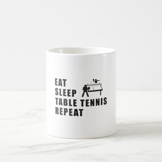 Tischtennis Paddle Ping Pong Wiederholung Geschenk Kaffeetasse (Mittel)
