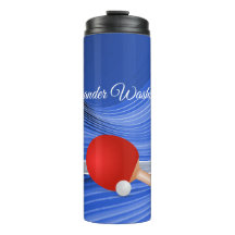 Tischtennis Paddle und Ball elegant Blau