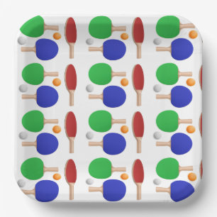 Tischtennis-Papierteller, Tischtennis-Party Pappteller