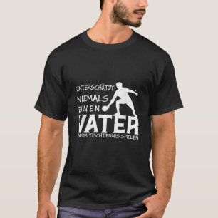 Tischtennis Ping Pong Evolution Spieler Großvater  T-Shirt