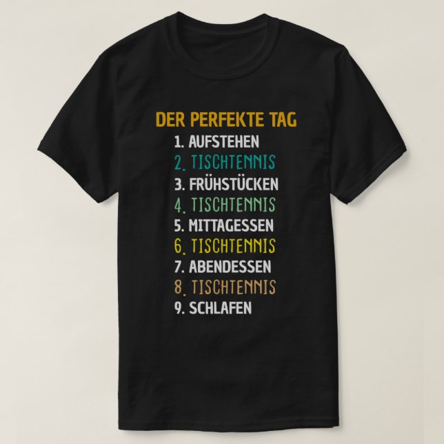 Tischtennis Ping Pong Geschenk Classic TShirt (Design vorne)