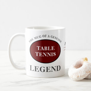 Tischtennis Ping Pong Legende Monogramm und Name h Kaffeetasse