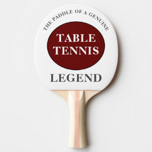 Tischtennis Ping Pong Legende Monogramm und Name h Schläger