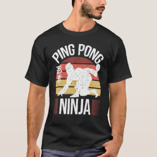 Tischtennis Ping Pong Ninja Ping Pong T-Shirt
