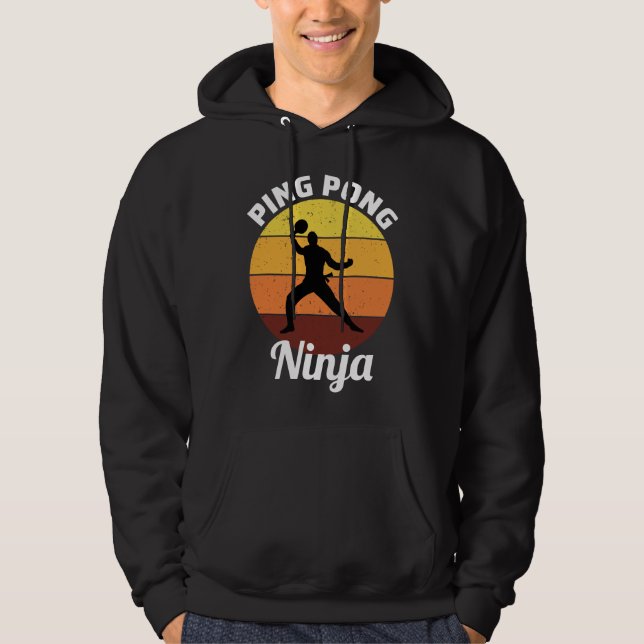 Tischtennis Ping Pong Paddle Players Hoodie (Vorderseite)