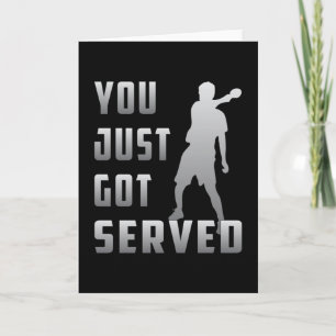 Tischtennis Ping Pong Paddle Spieler Funny Gift Karte