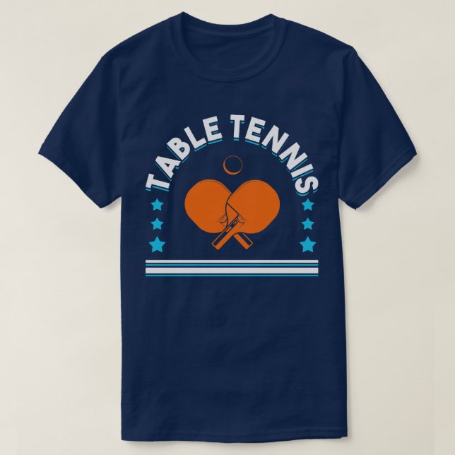 Tischtennis Ping Pong Player Club Ausstattung 7 T-Shirt (Design vorne)