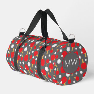 Tischtennis Ping Pong Player Monogram Duffle Bag