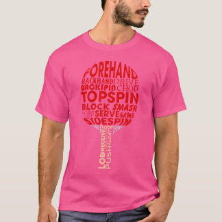 Tischtennis Ping Pong Racket Player Funny T-Shirt