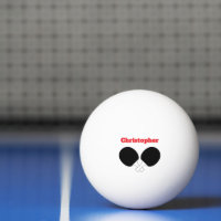 Tischtennis Ping Pong Thema monogrammierter Name P