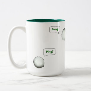 Tischtennis Ping-Pong Zweifarbige Tasse