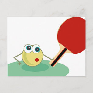 Tischtennis Postkarte