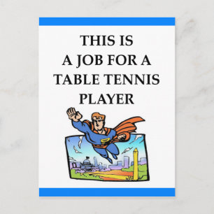 Tischtennis Postkarte
