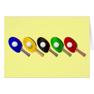 Tischtennis-Schläger und Klingeln Pong Ball-Sport
