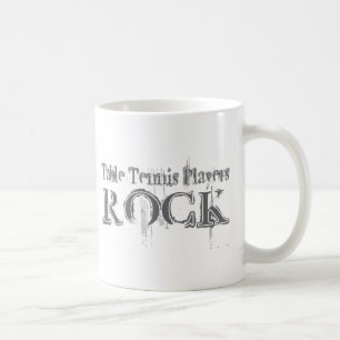 Tischtennis-Spieler-Felsen Tasse