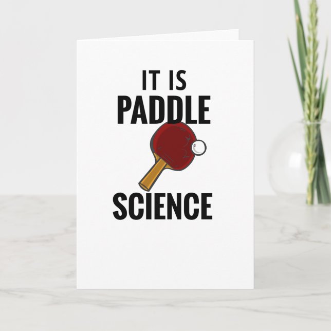 Tischtennis spielt Tischtennis-Tennisspieler Karte (Vorderseite)