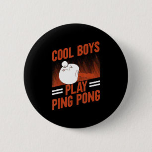 Tischtennis Sport Cool Boys Ping Pong Button