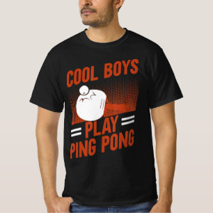Tischtennis Sport Cool Boys Ping Pong T-Shirt