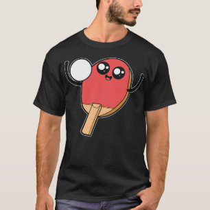 Tischtennis Süßes Gesicht Kelle T-Shirt