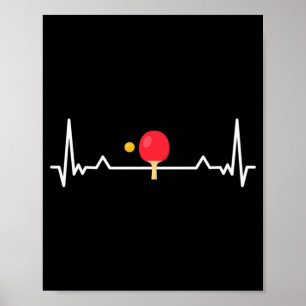 Tischtennis-T-Shirt Poster