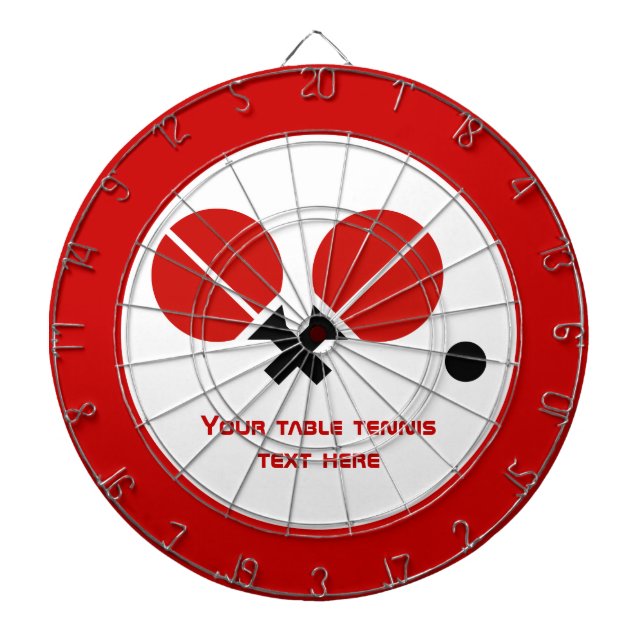 Tischtennis Tischtennis Tischtennisschläger und Ku Dartscheibe (vorne)