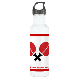 Tischtennis Tischtennis Tischtennisschläger und Ku Edelstahlflasche