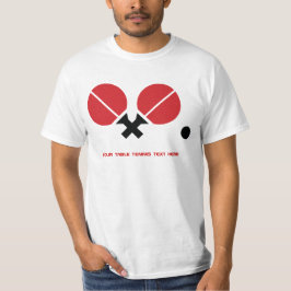 Tischtennis Tischtennis Tischtennisschläger und Ku T-Shirt