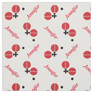 Tischtennis Tischtennis und Ihr Name personalisier Stoff