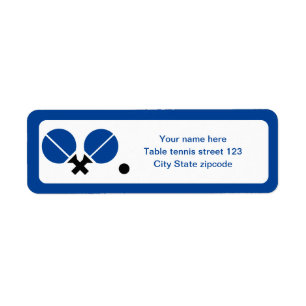 Tischtennis Tischtennisschläger und Ballblau