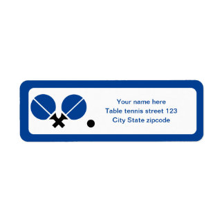 Tischtennis Tischtennisschläger und Ballblau