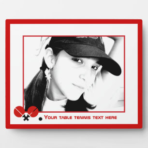 Tischtennis Tischtennisschläger und Foto Fotoplatte