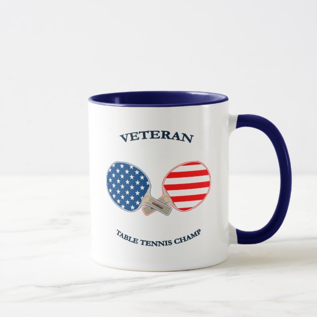 Tischtennis-Veteran Tasse (Rechts)