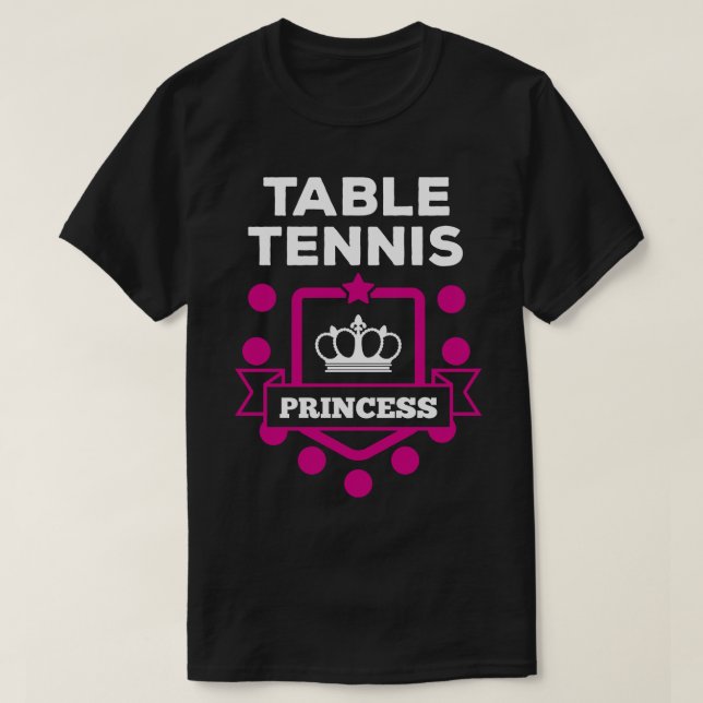 Tischtennis weiß T-Shirt (Design vorne)